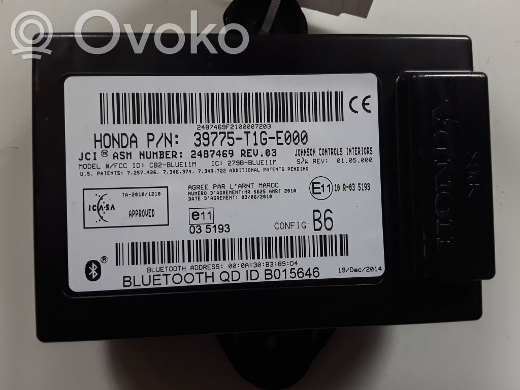 Honda CR-V Bluetooth control unit module 
