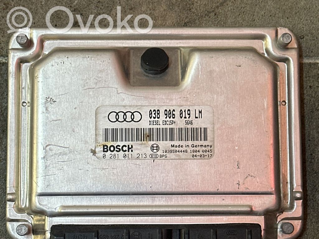 Engine control unit/module   038906019LM,1039S04448,18040045,0281011213