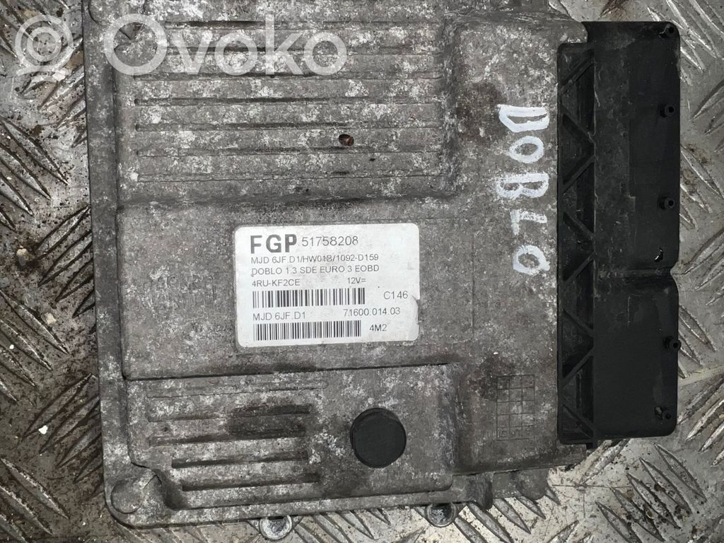 Fiat Doblo Engine control unit/module 