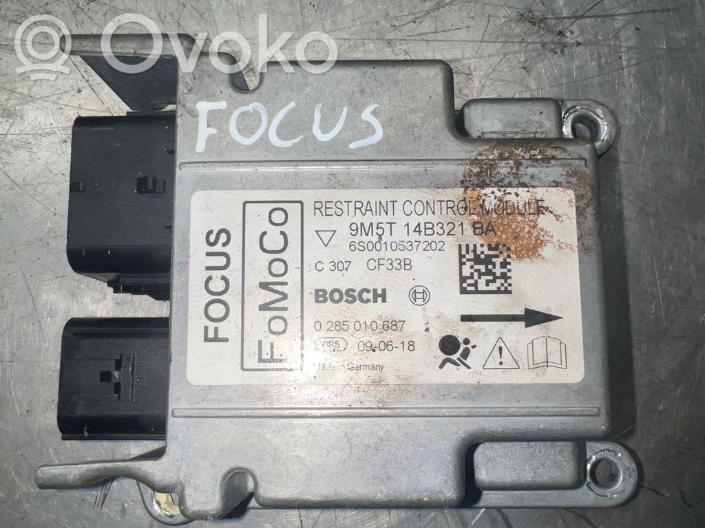 Airbag control unit/module   9M5T14B321BA,0285010687