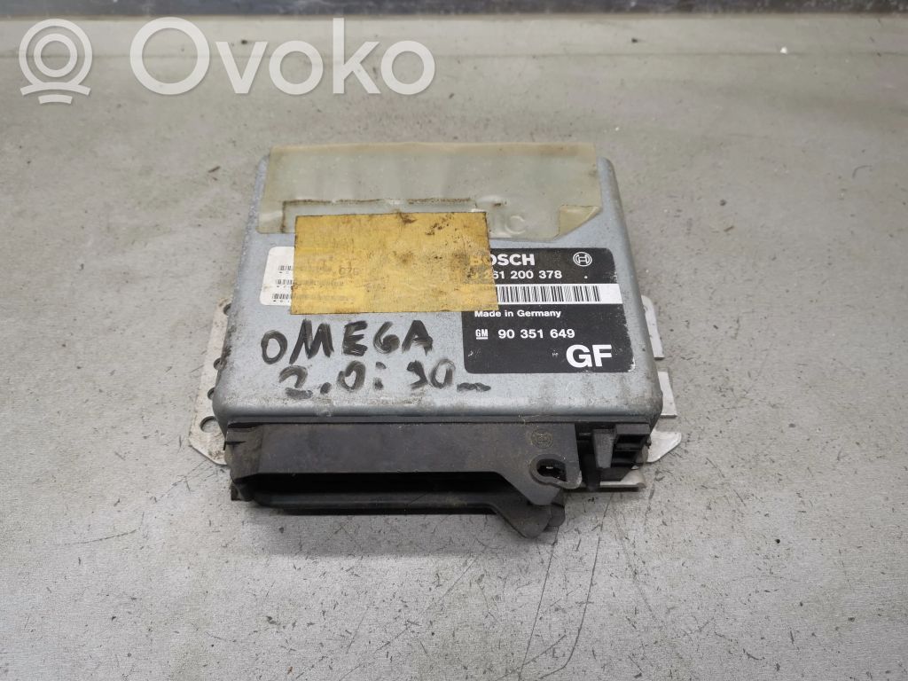 Engine control unit/module   0261200378,90351649