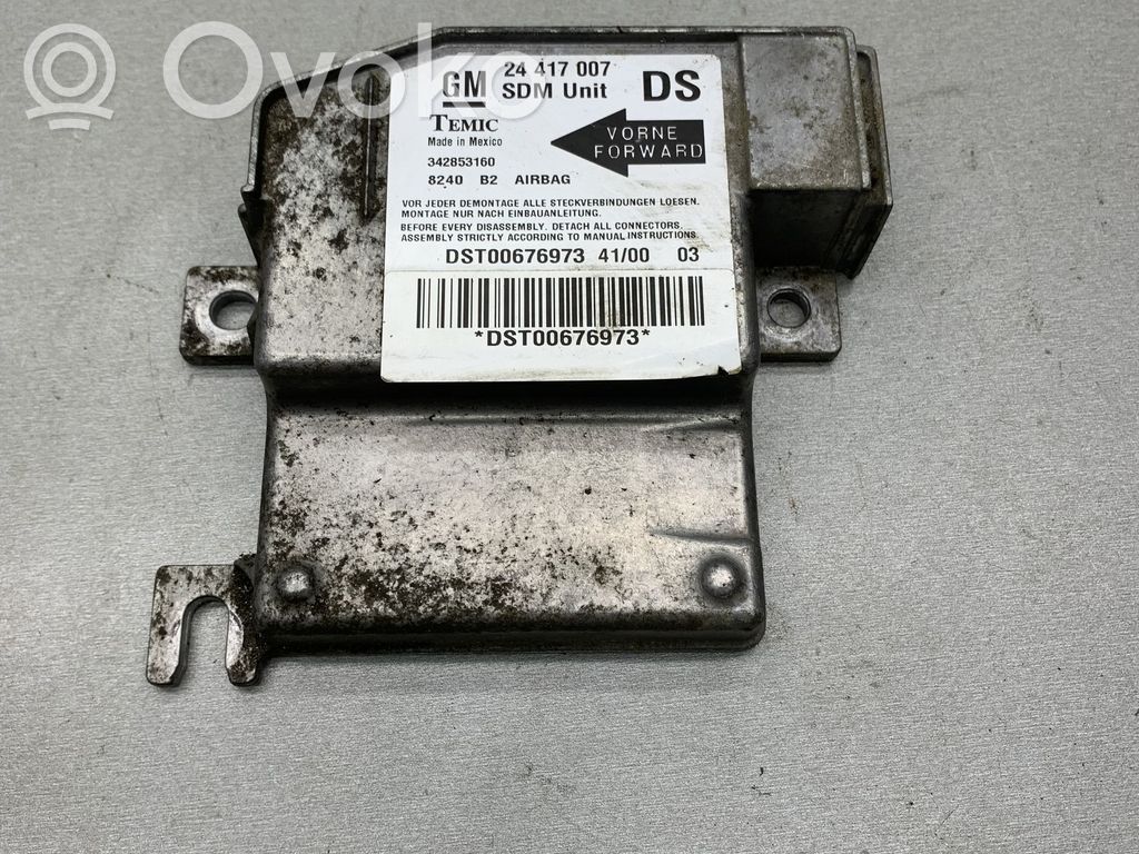 Opel Corsa C Unitate/modul de comandă airbaguri 
