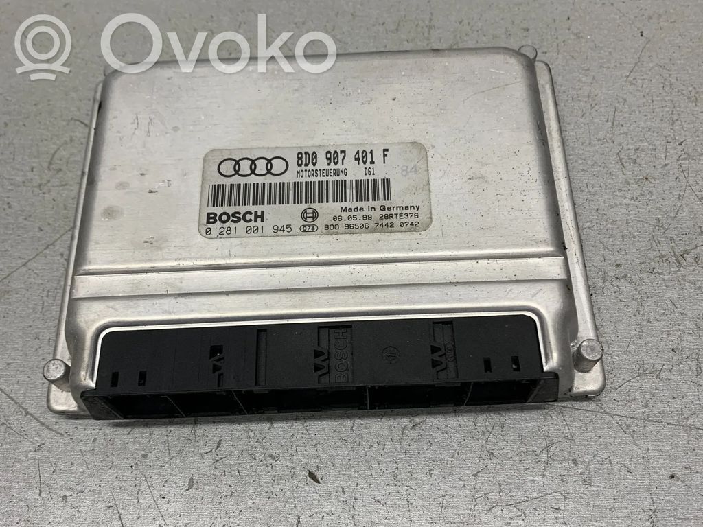 Unidad de control/módulo del motor   8D0907401F,0281001945