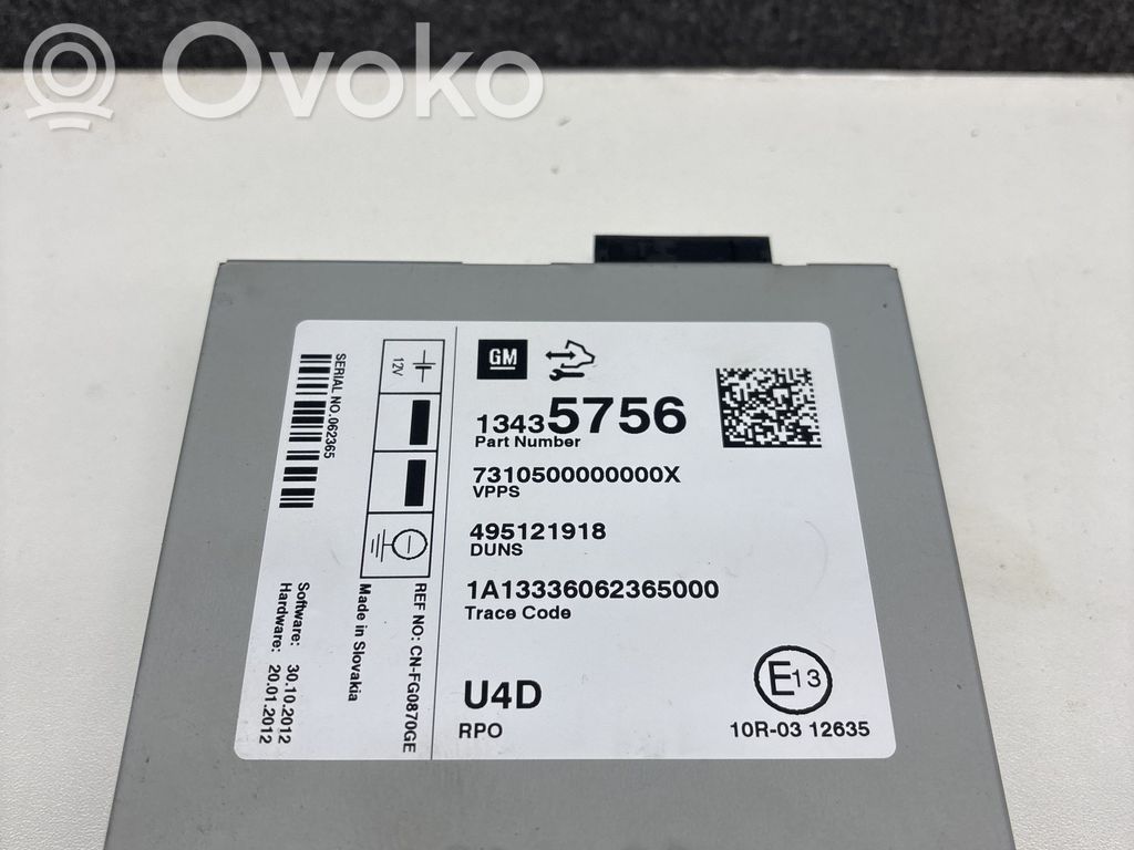 Opel Zafira C Unité / module navigation GPS 