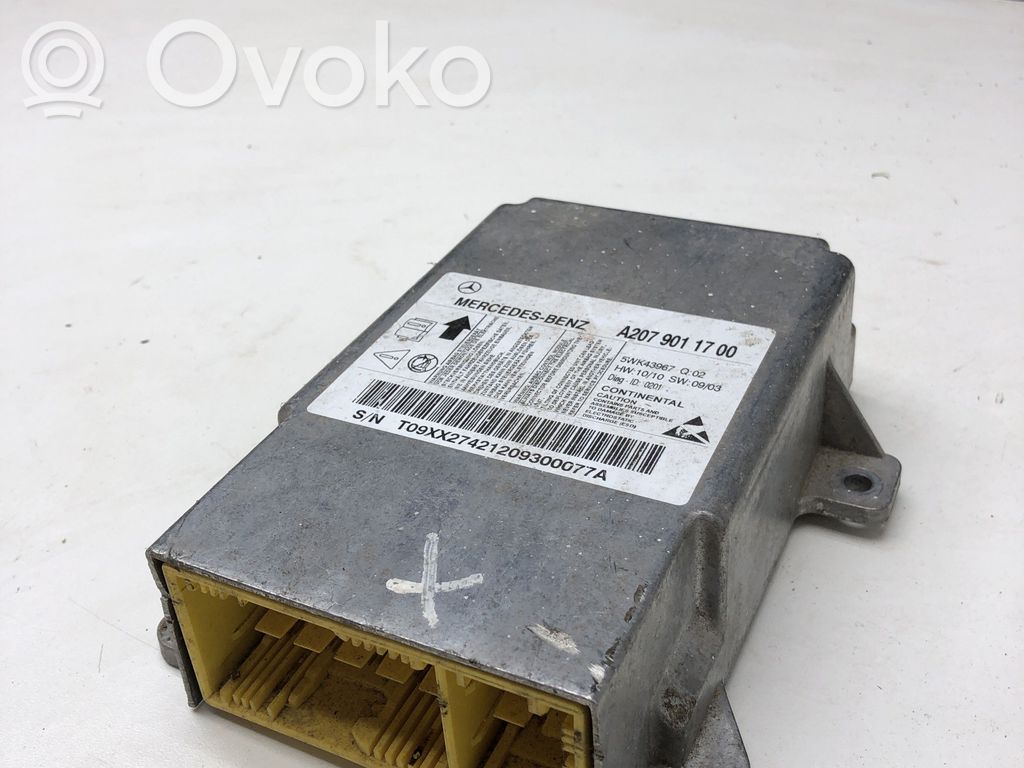 Mercedes-Benz E C207 W207 Airbag control unit/module 