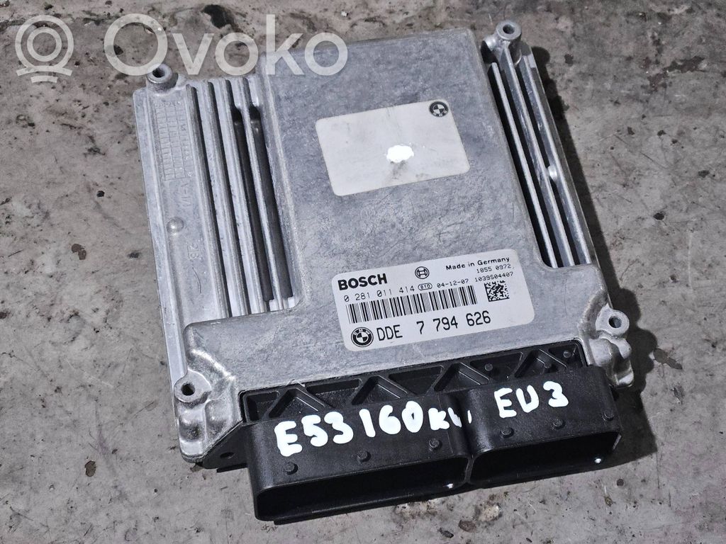 Unidad de control/módulo del motor   7794626,1039S04407,0281011414