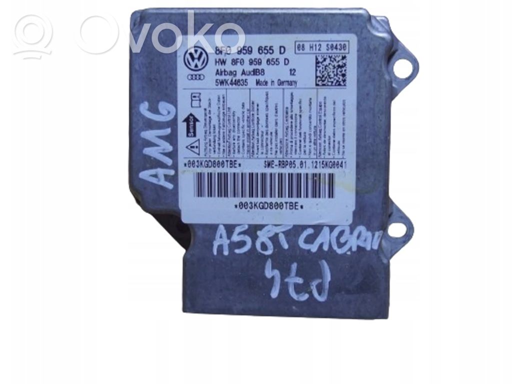 Audi A5 8T 8F Airbag control unit/module 