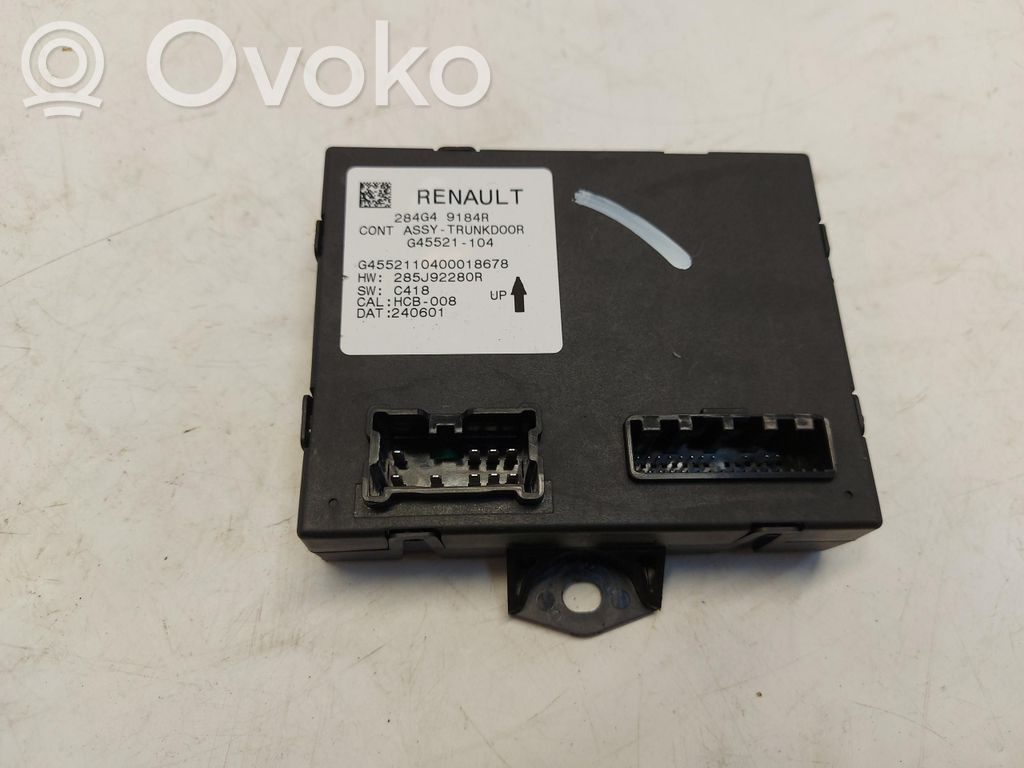 Renault Scenic E-Tech V Tailgate/trunk control unit/module 