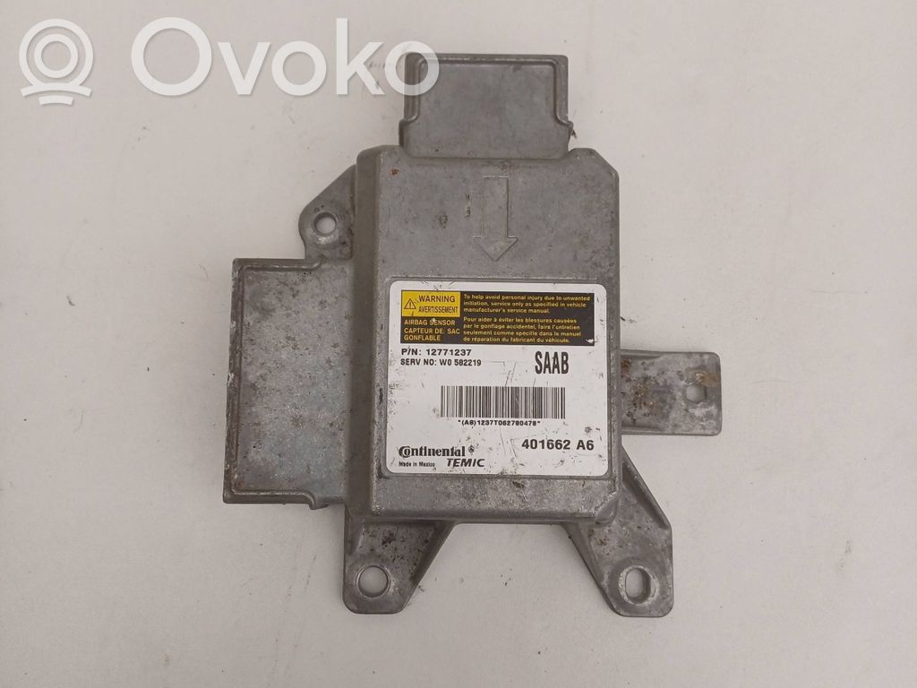 Module de contrôle airbag   12771237,401662A6,582219