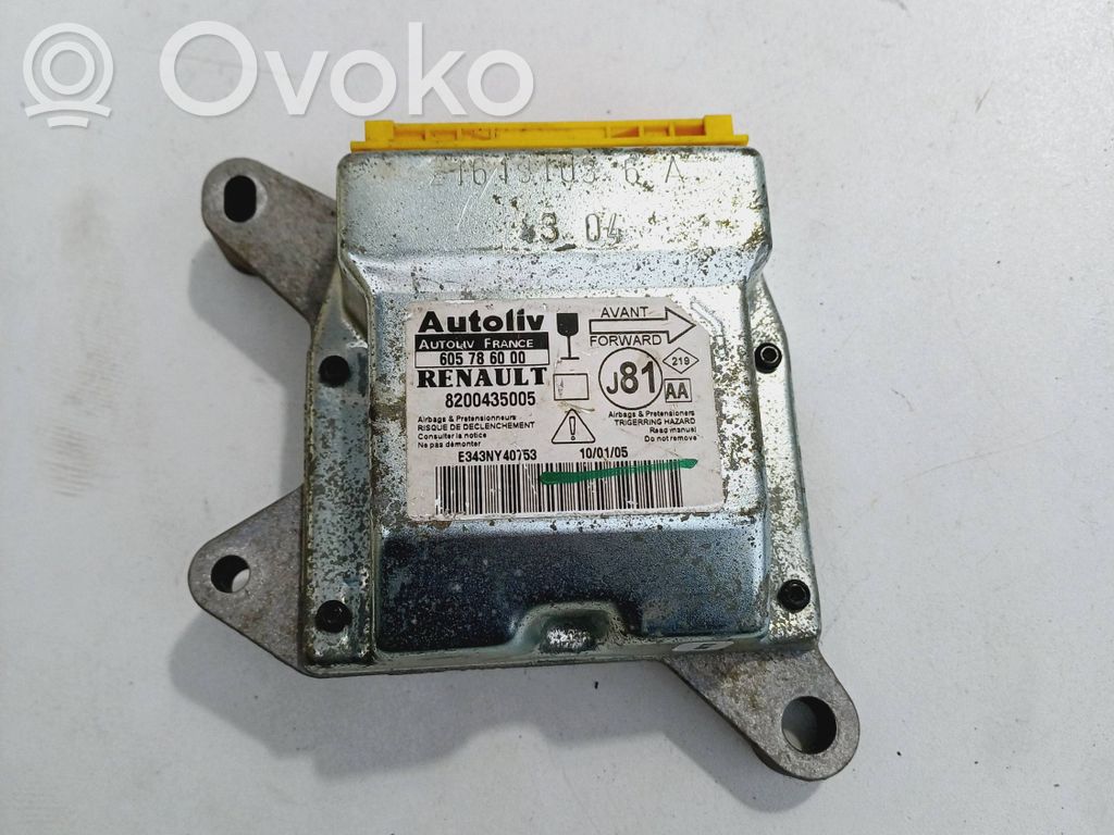 Airbag control unit/module   8200435005,605786000,5343NY40753