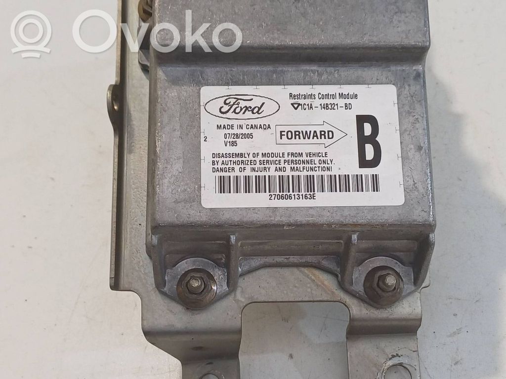 Airbag control unit/module   YC1A14B321BA,27000013163E