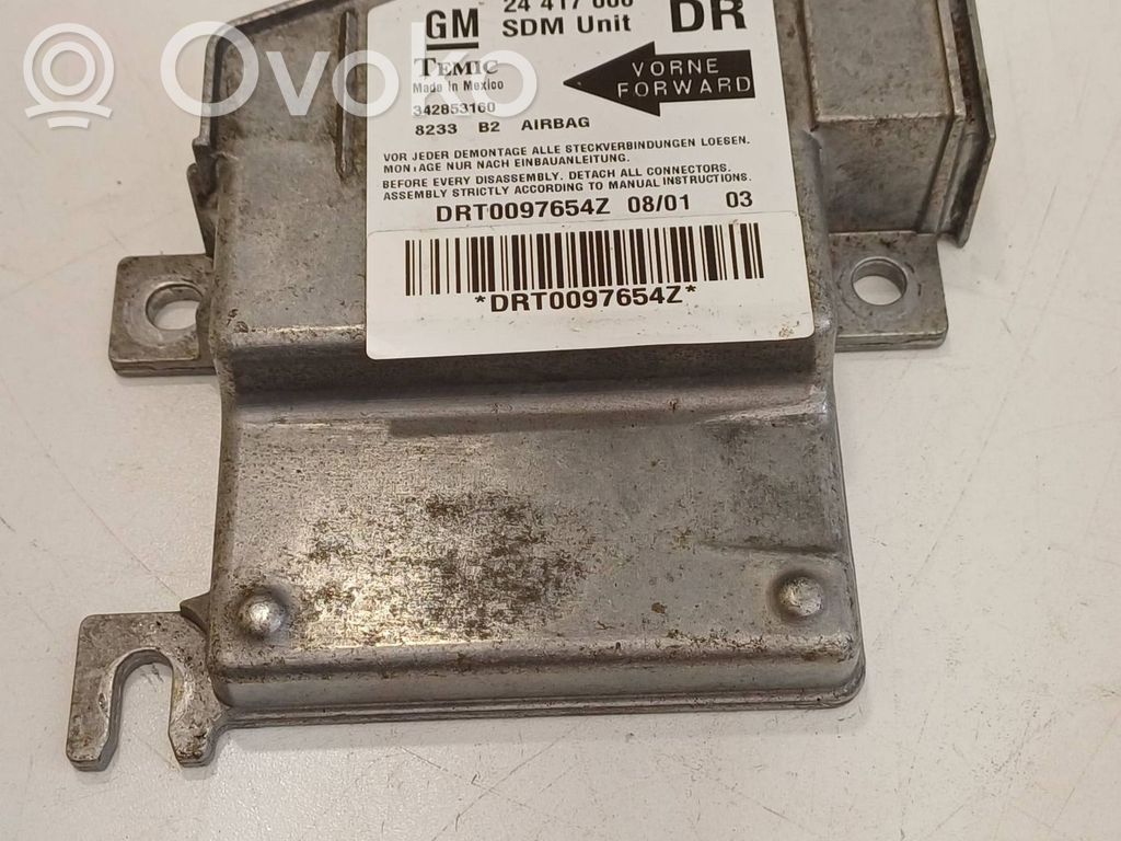 Opel Corsa C Airbag control unit/module 