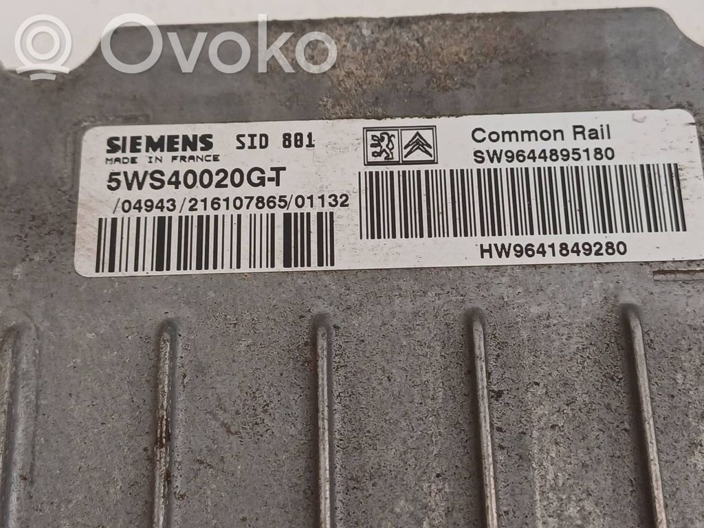 Peugeot 307 Engine control unit/module 