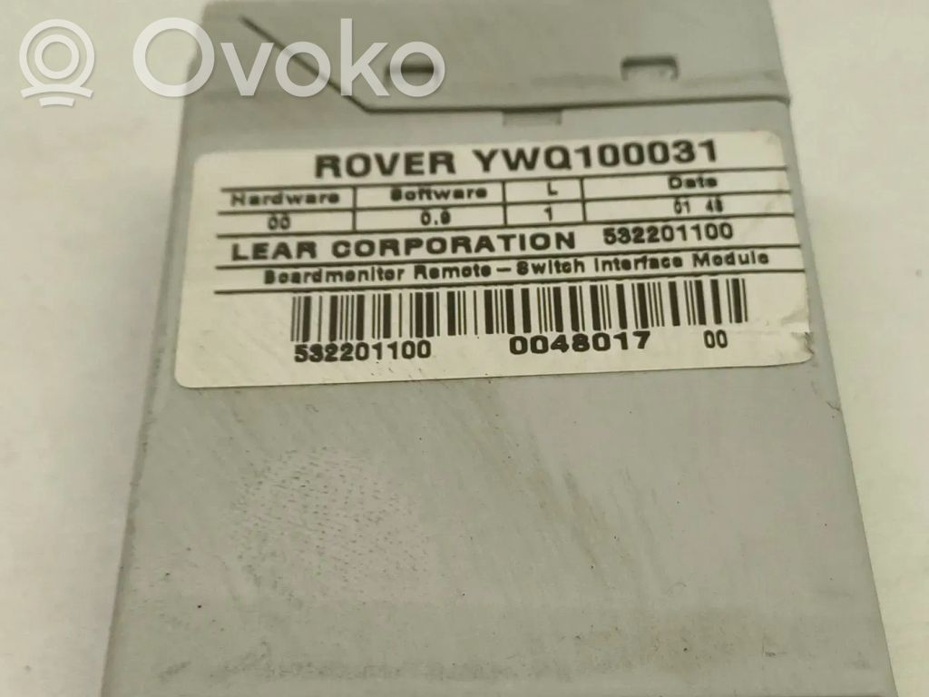 Rover 75 Other control units/modules 