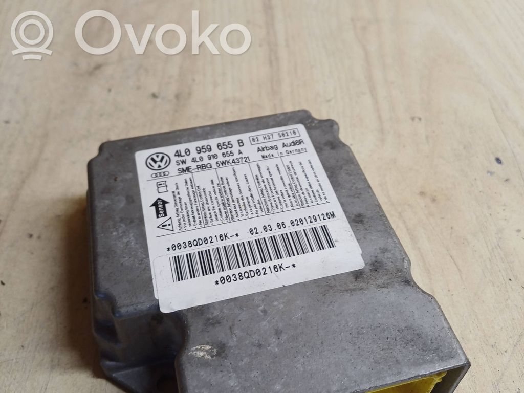 Sterownik / Moduł Airbag   4L0959655B,4L0910655A,02H37S0210,0038QD0216K