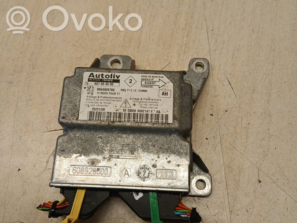 Peugeot 308 Airbag control unit/module 