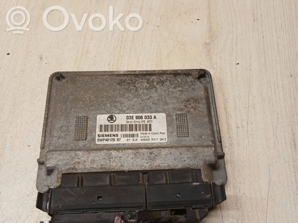 Engine control unit/module   03E906033A,3PE4672,5WP4012007