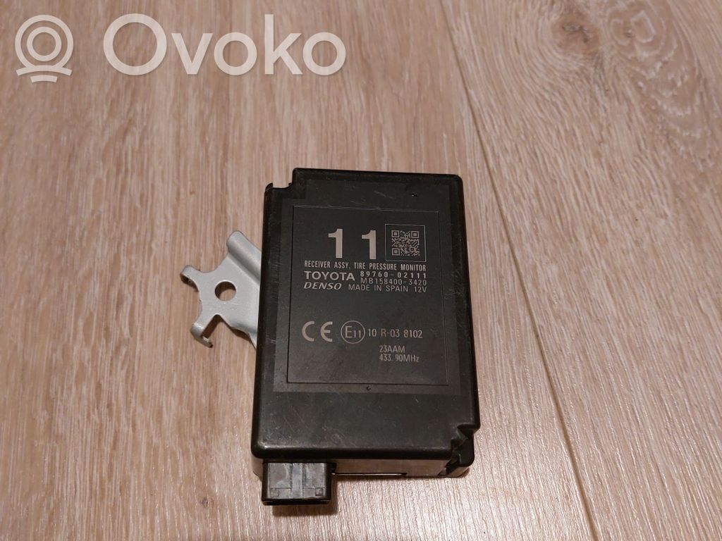 Toyota Auris E180 Tire pressure control unit 