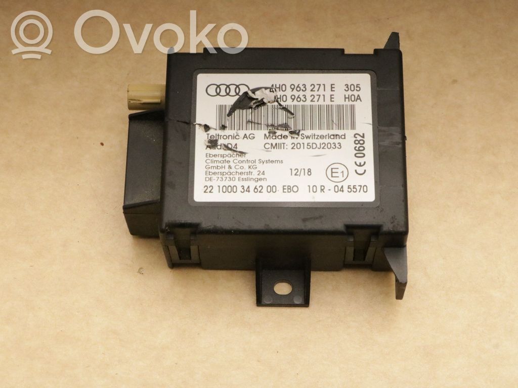 Audi A4 S4 B9 Auxiliary heating control unit/module 
