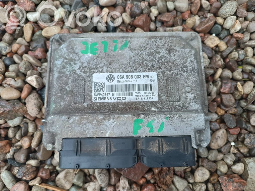 Engine control unit/module   06A906033EM,5WP4026701