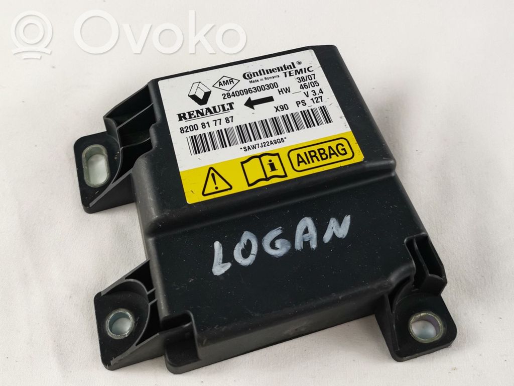 Dacia Logan I Airbag control unit/module 