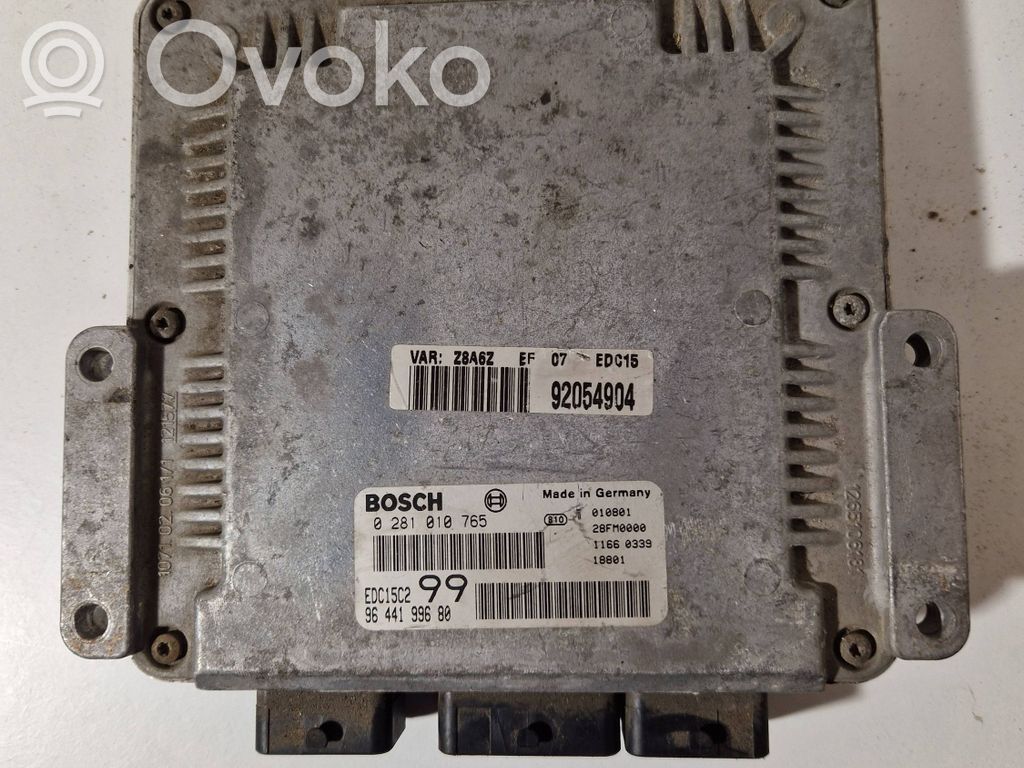 Peugeot 607 Engine control unit/module 