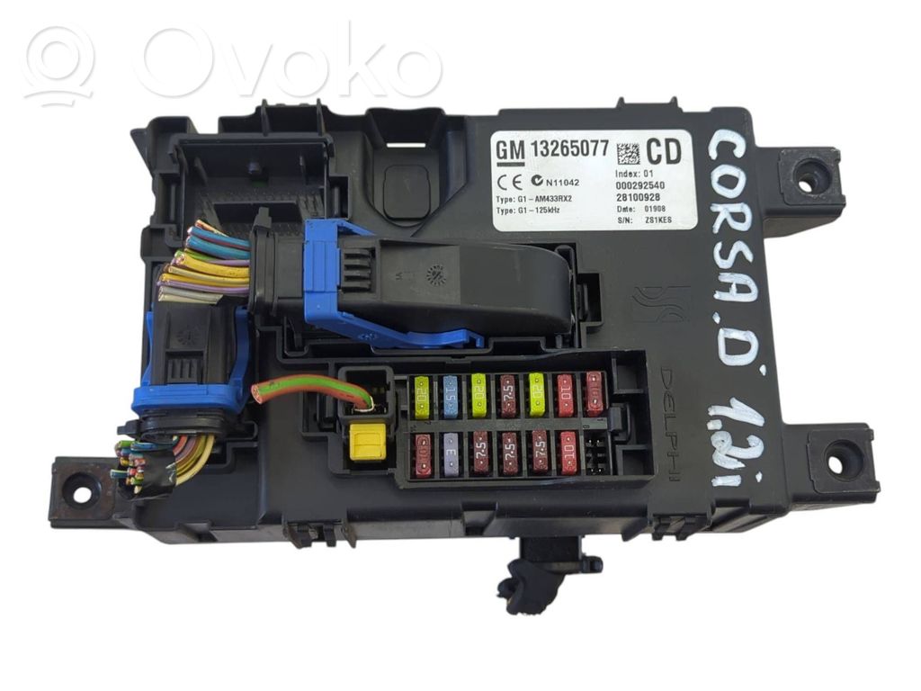 Opel Corsa D Fuse box set 