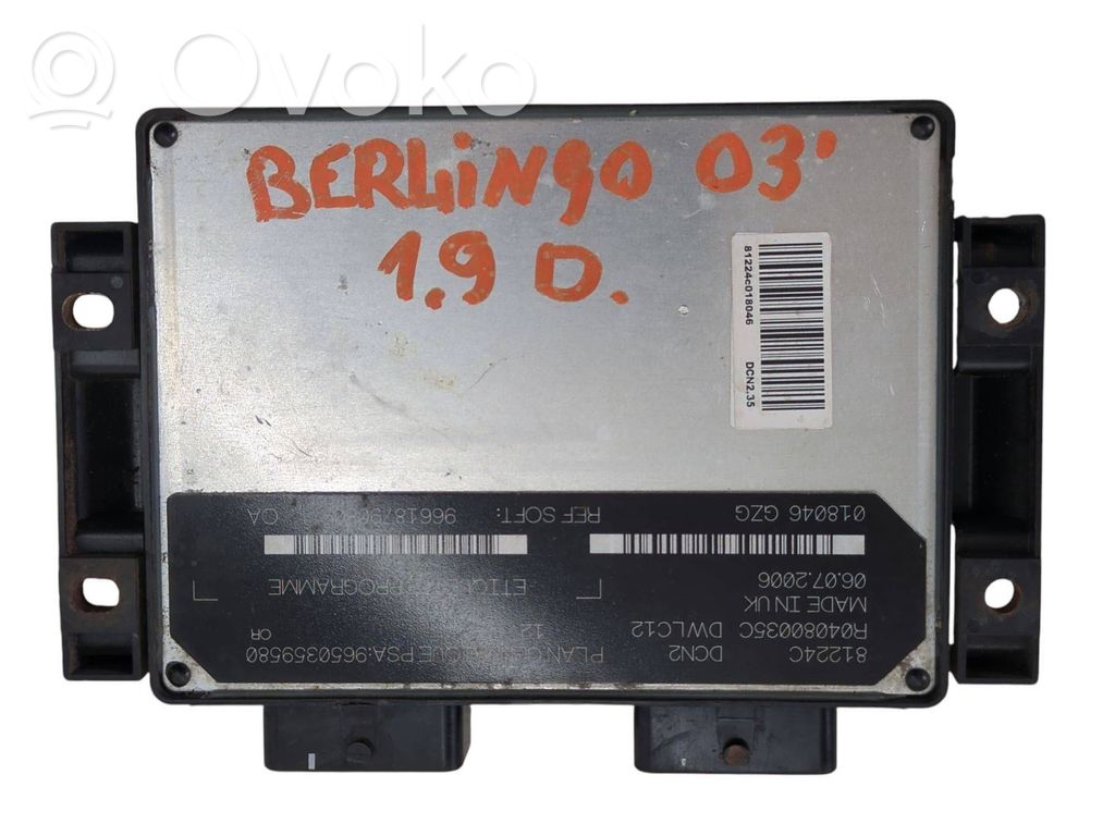 Citroen Berlingo Engine control unit/module 