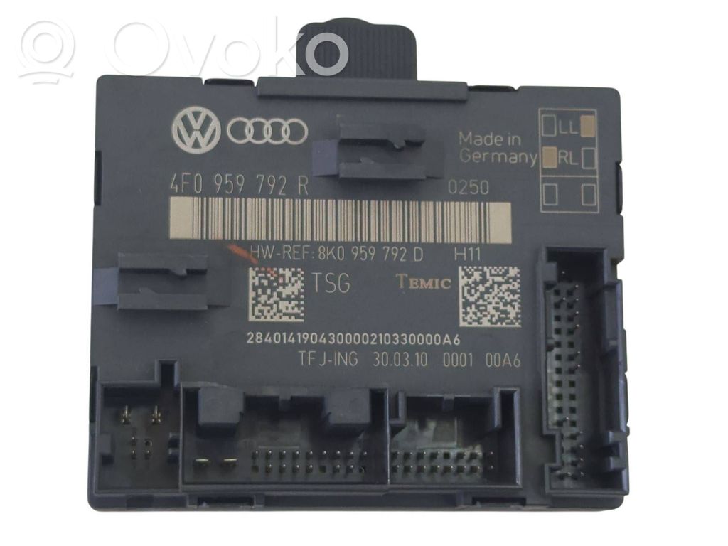 Door control unit/module   4F0959792R,8K0959792D