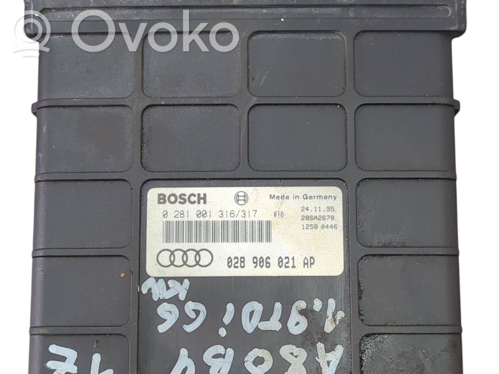 Engine control unit/module   028906021AP,28SA2678,0281001316,0281001317