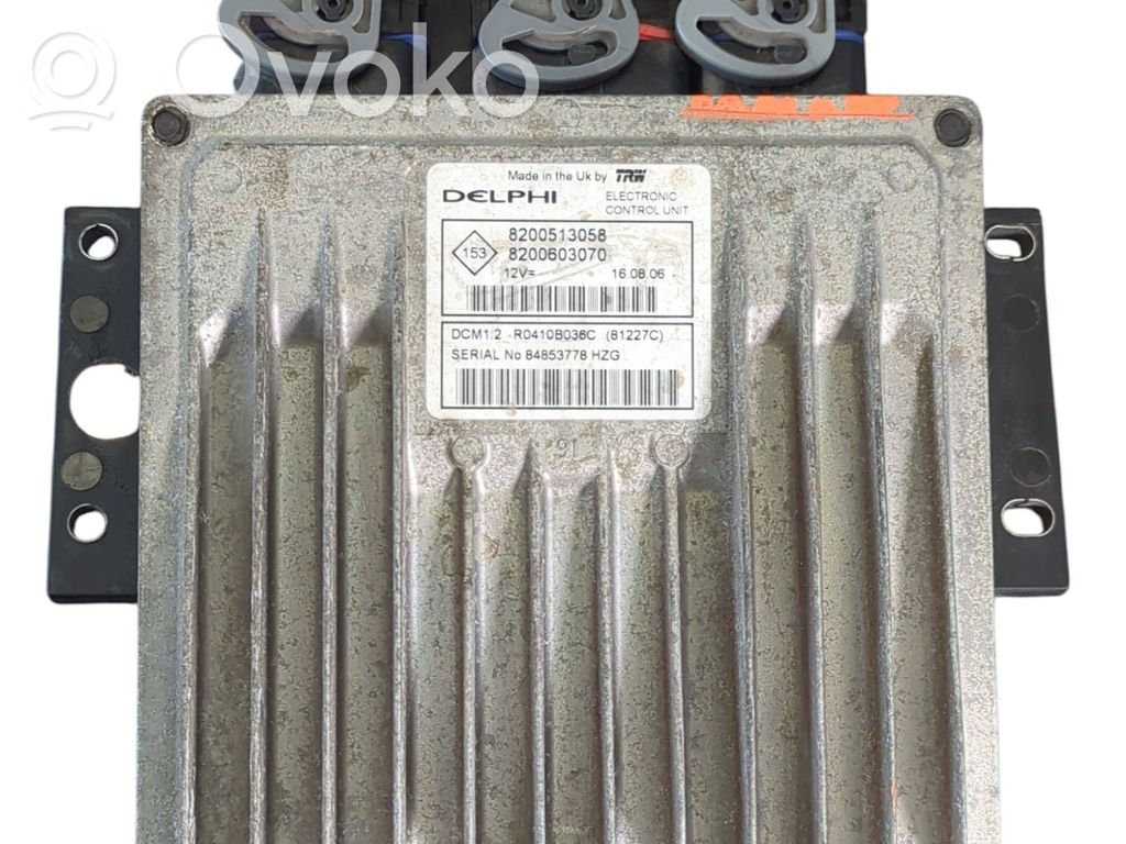 Engine control unit/module   8200513058,8200603070,R0410B036C,84853778