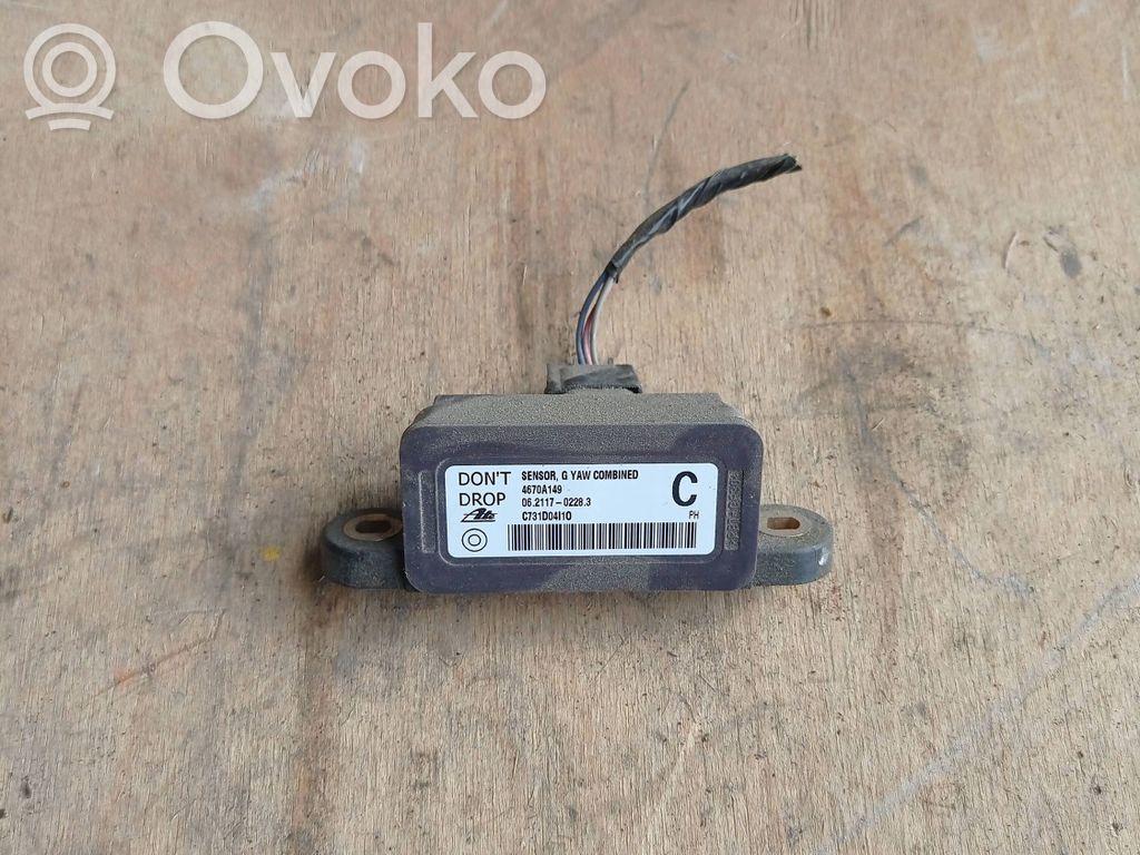 Mitsubishi ASX ESP acceleration yaw rate sensor 