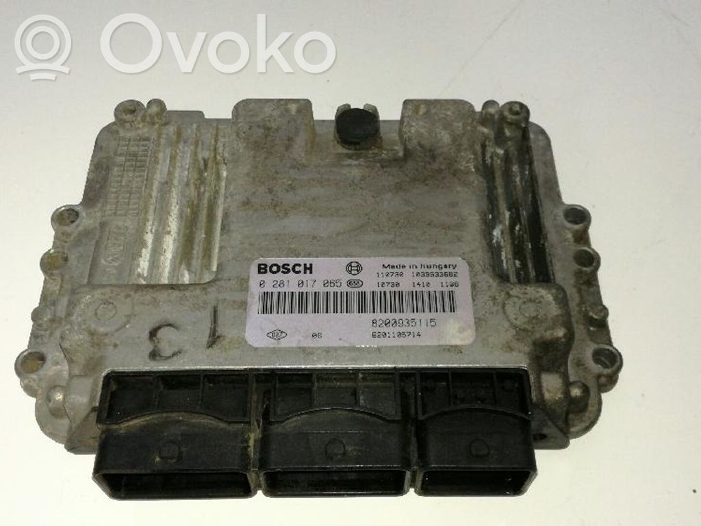 Unidad de control/módulo del motor   0281017065,8201105714,8201105714