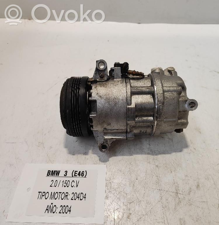 BMW 3 E46 Klimakompressor Pumpe 