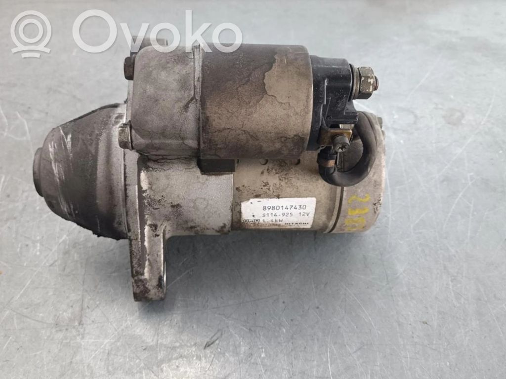 Motor de arranque   8980147430