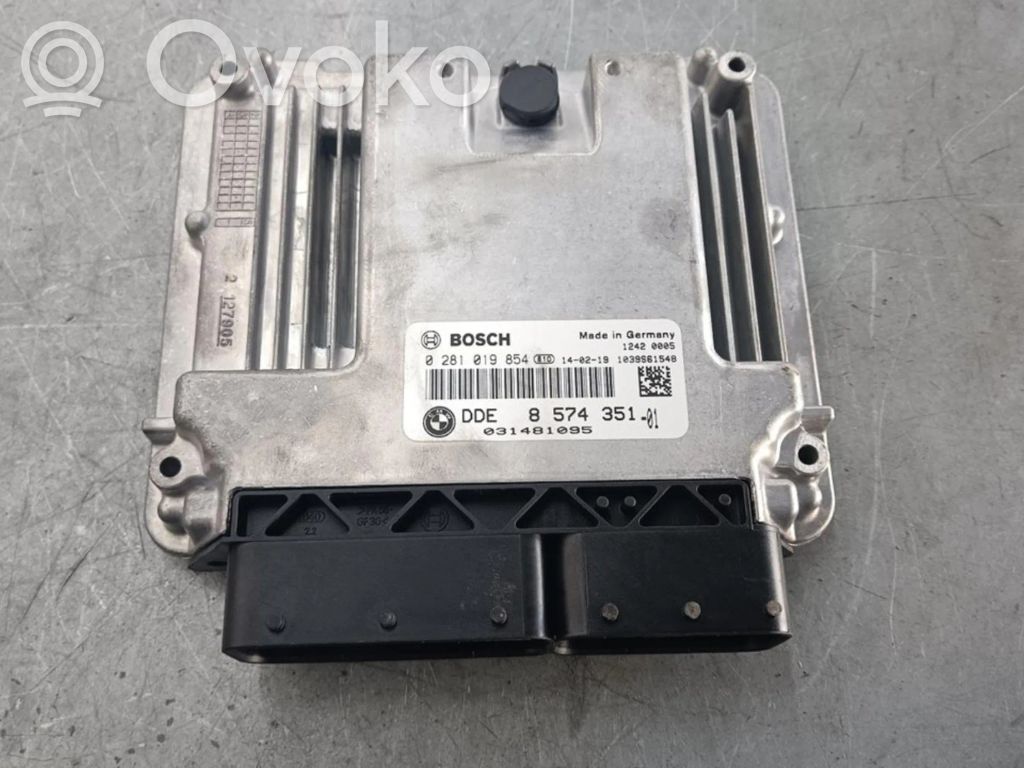 BMW X1 E84 Motora vadības bloka ECU 