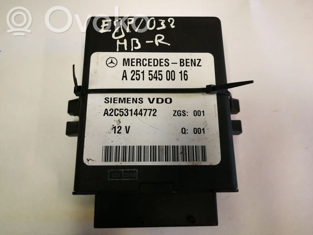 Mercedes-Benz E W211 Air suspension control unit module (rear) 