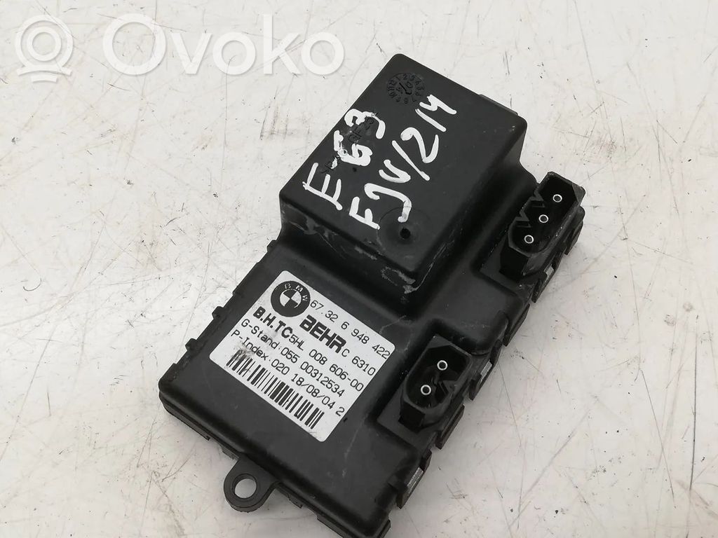 BMW 6 E63 E64 Salono pečiuko ventiliatoriaus rėlė 
