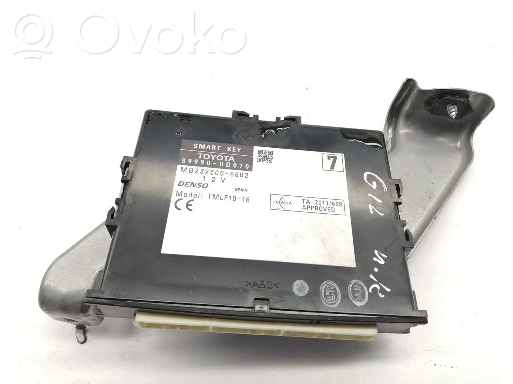 Toyota Yaris Unitate/modul de control fără cheie (KESSY) 