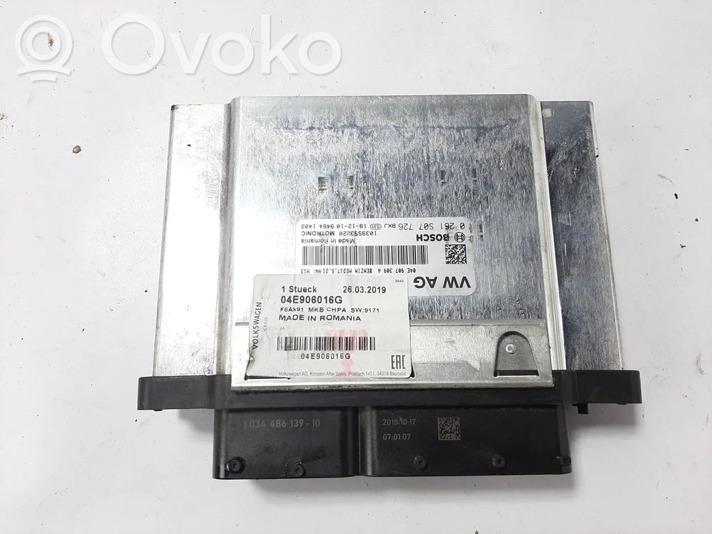 Engine control unit/module   04E907309A,04E906016G