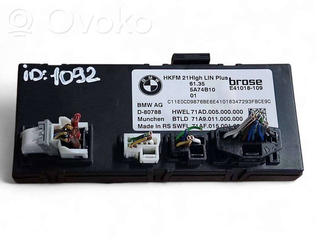 Unité de commande / module de hayon   5A74B10,61355A74B10