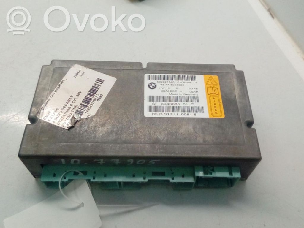 Airbag control unit/module   65776943085,532221840,010808401