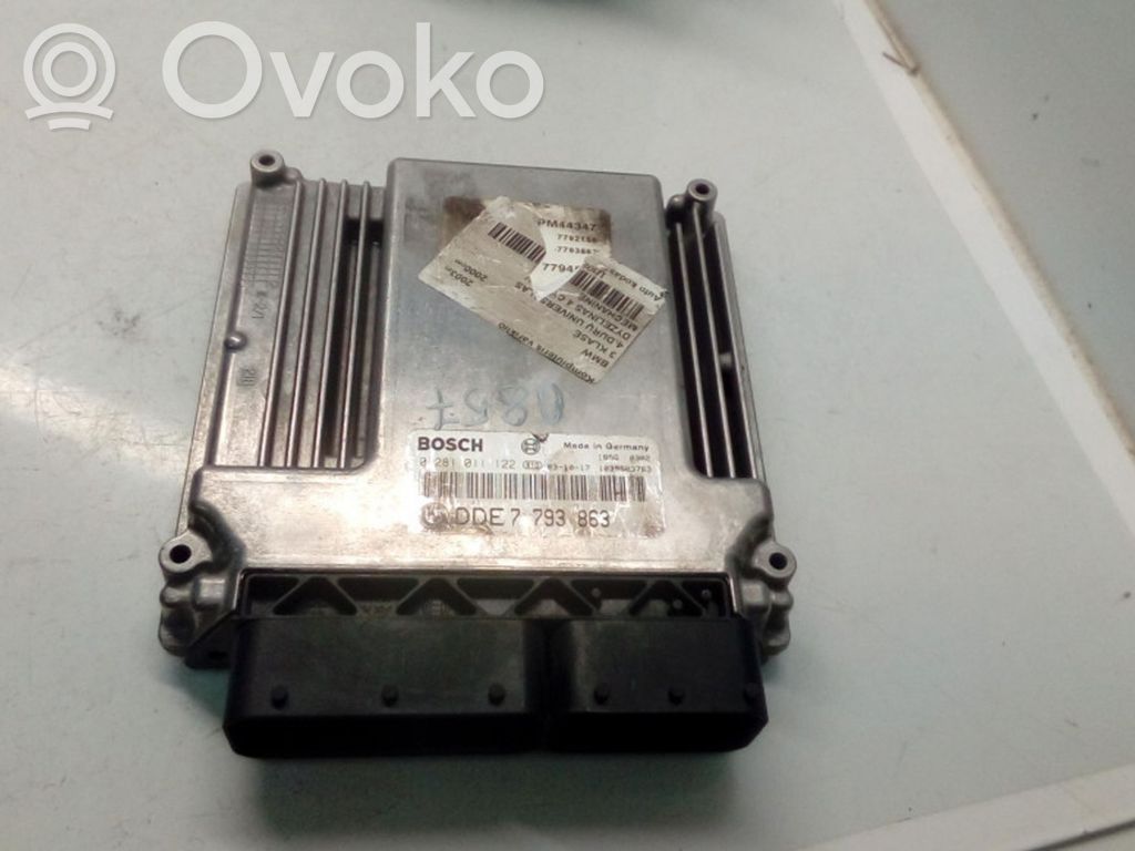 Moottorin ohjainlaite/moduuli   0281011122,DDE7793863