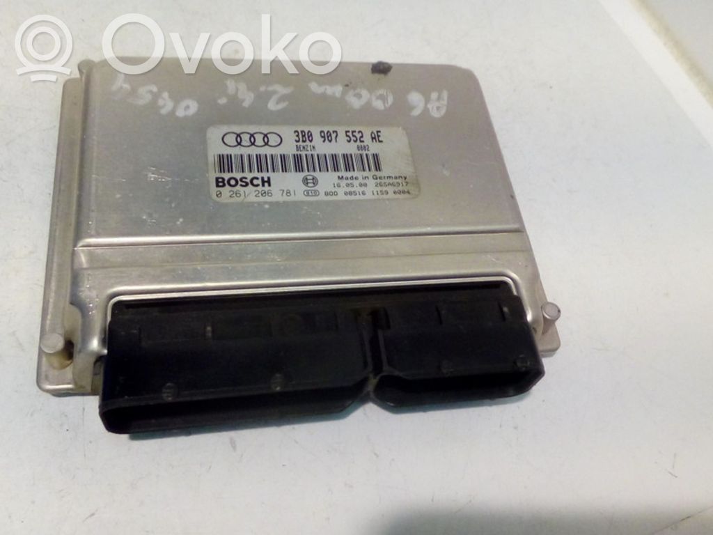 Engine control unit/module   3B0907552AE,0261206781