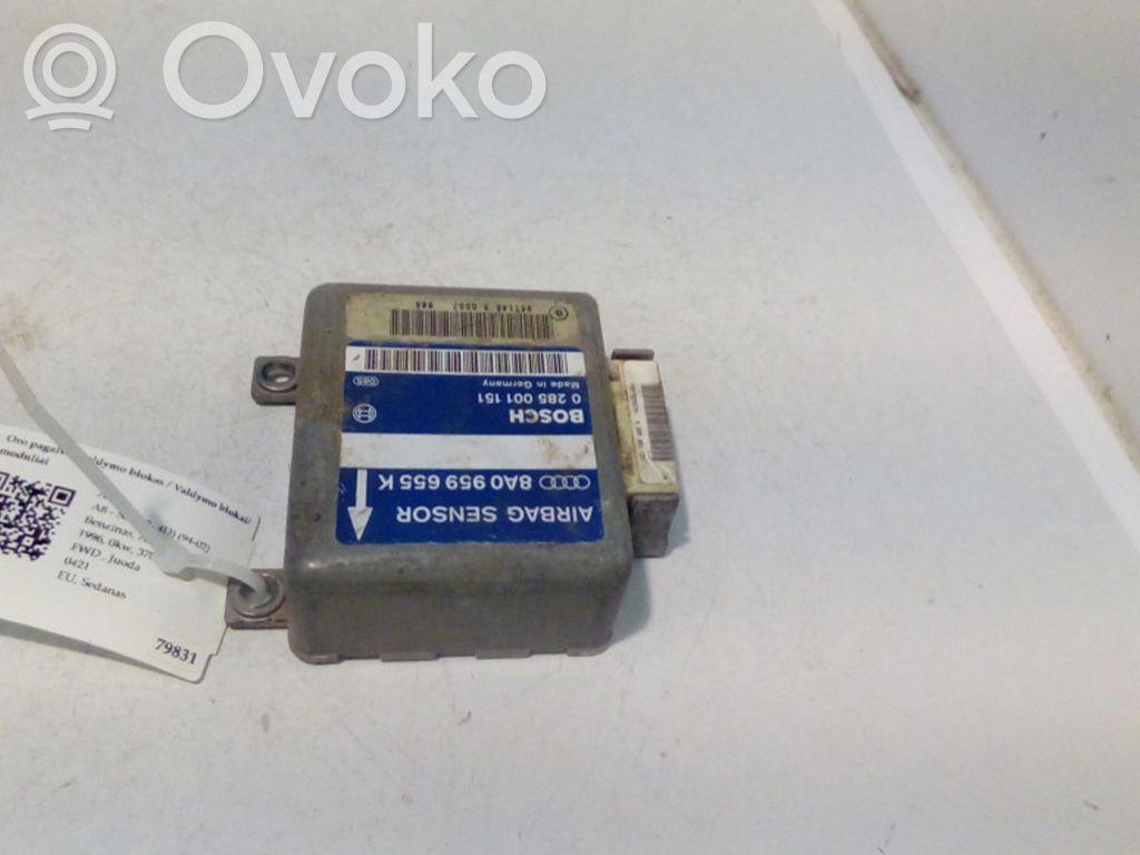 Airbag control unit/module   8A0959655K,0285001151