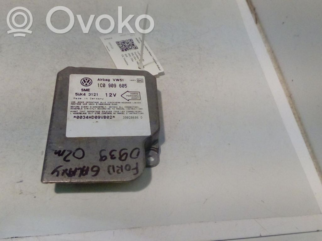 Airbag control unit/module   1C0909605,5WK43121