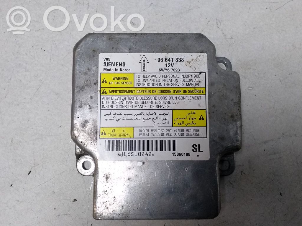 Chevrolet Epica Airbag control unit/module 