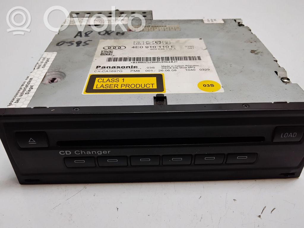 Audi A8 S8 D3 4E CD/DVD keitiklis 