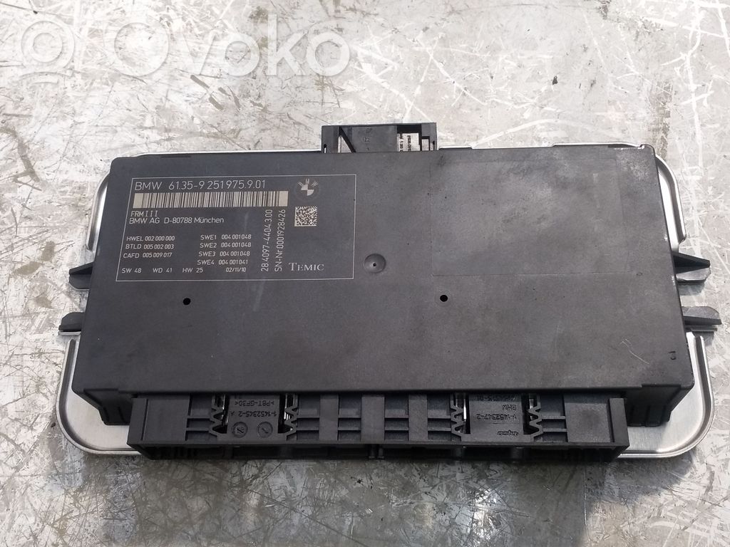 BMW 5 F10 F11 Sterownik / Moduł świateł LCM 