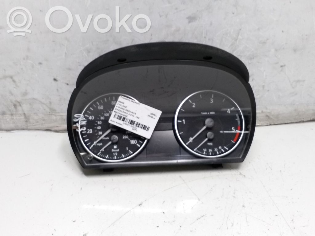 BMW 3 E90 E91 Speedometer (instrument cluster) 